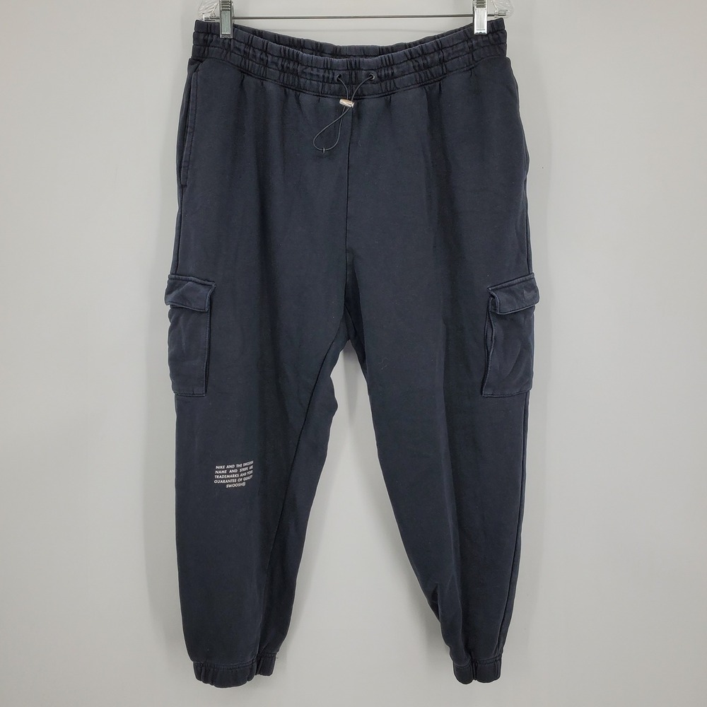 Nike Sportswear Cargo Sweatpants Joggers Men's Size 1X Black Athleisure Casual